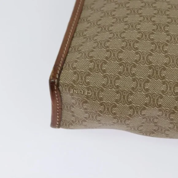 Authentic CELINE Macadam Canvas Shoulder Bag Beige - Picture 8 of 16